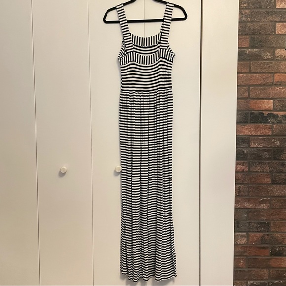 LOFT navy and white stripe maxi size S - Picture 4 of 6